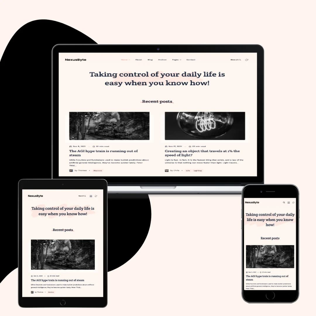 Image of Blog Website